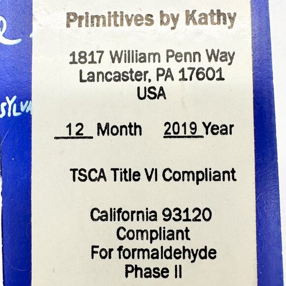 Patriotic Block Sign 5 x 3 x 1 Red White Blue Pet My Cat NWT - Picture 4 of 8